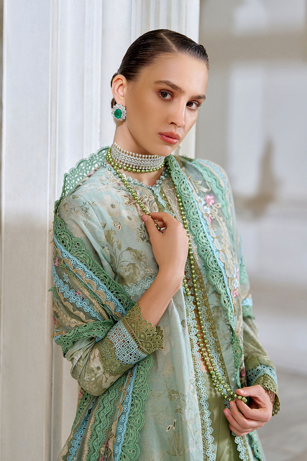 Sobia Nazir | Luxury Lawn Eid 26 | 12A - Luxury Dress - available at Maria Faisal in UK and USA.