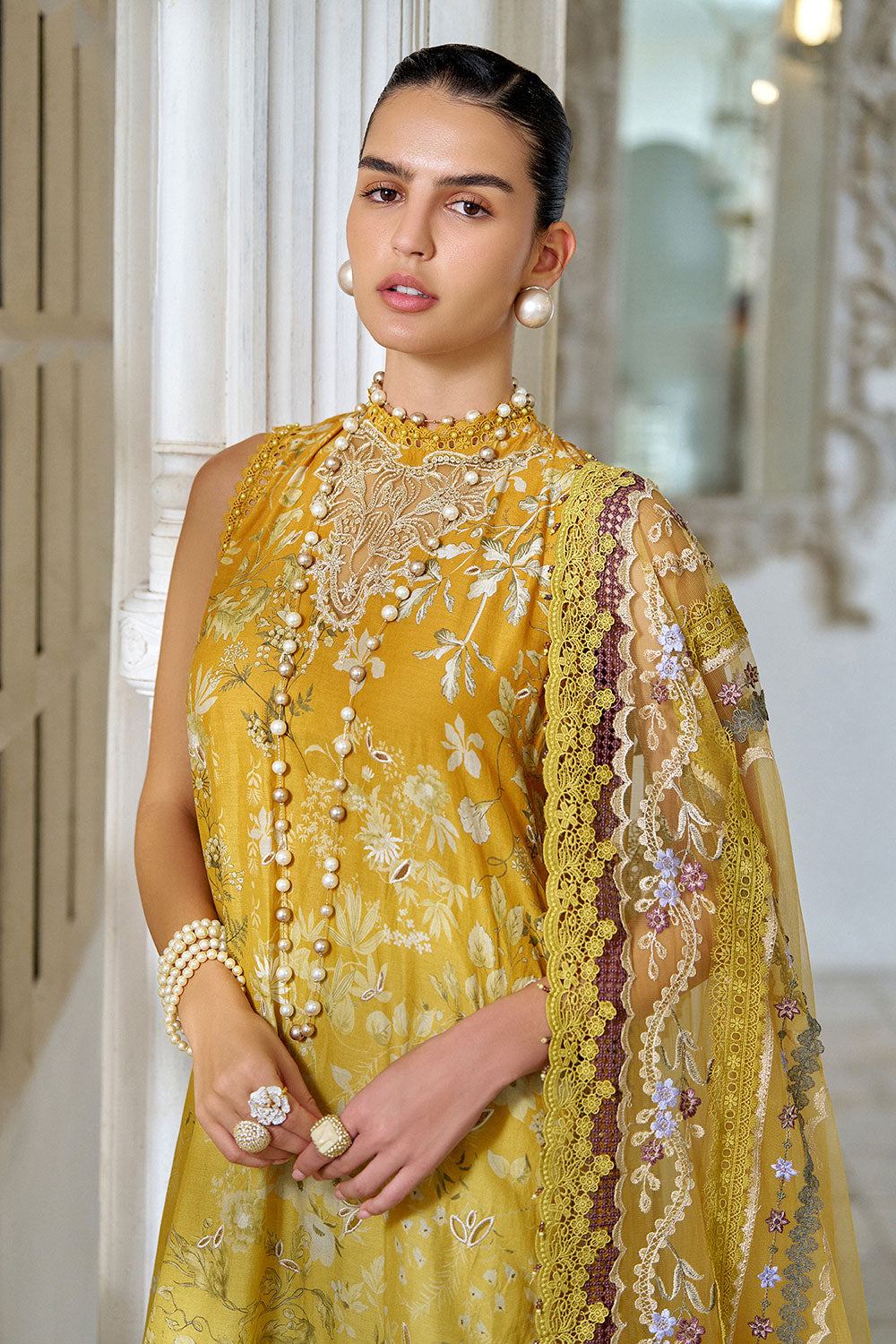 Sobia Nazir | Luxury Lawn Eid 26 | 12B - Luxury Dress - available at Maria Faisal in UK and USA.