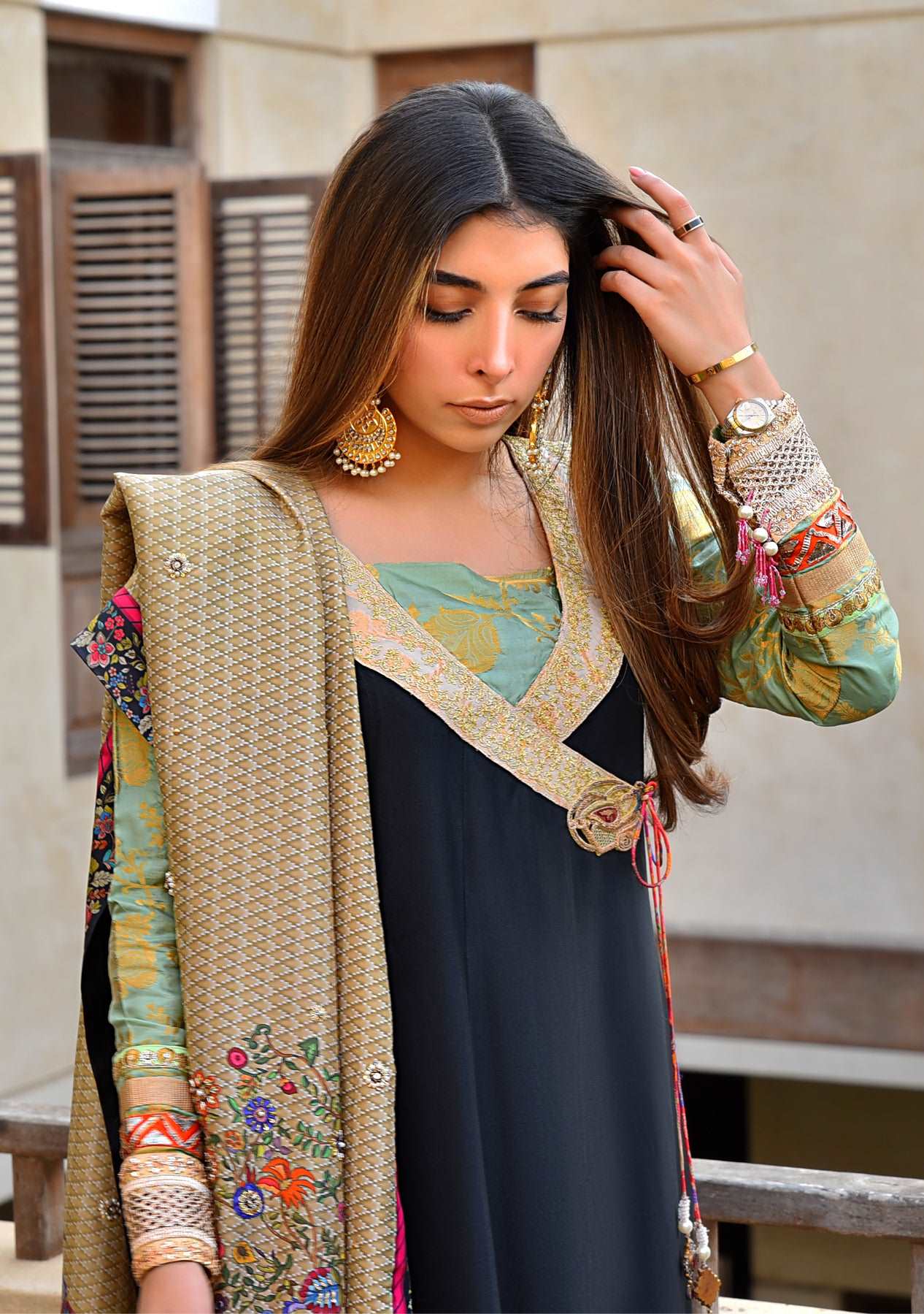 Layla Chatoor | Pret A Porter | LC-04 - Luxury Dress - available at Maria Faisal in UK and USA.
