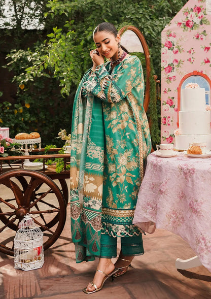 Elaf Premium | Printed Collection 24 | EEP-04B - Chic Teal - Waniyas