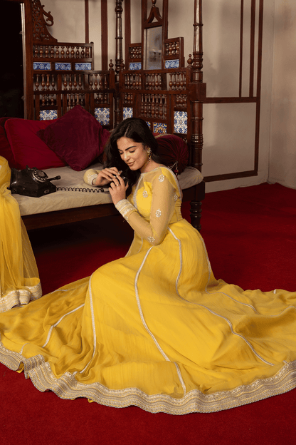 Erum Khan | Intezar e Eid | Roshni - Luxury Dress - available at Maria Faisal in UK and USA.