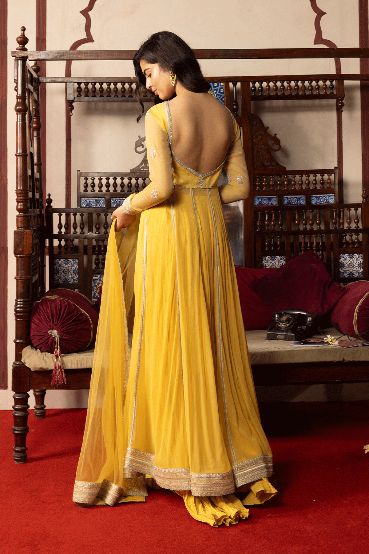 Erum Khan | Intezar e Eid | Roshni - Luxury Dress - available at Maria Faisal in UK and USA.