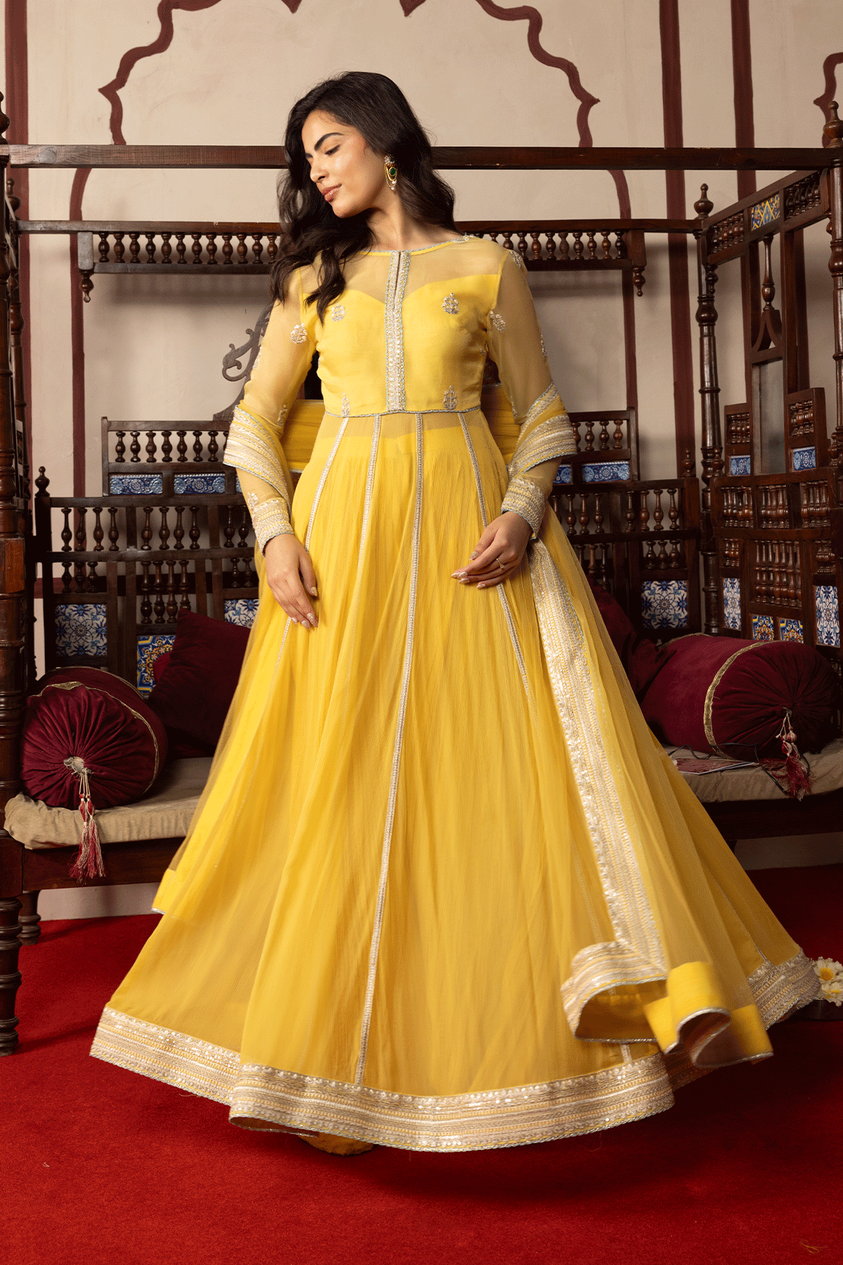 Erum Khan | Intezar e Eid | Roshni - Luxury Dress - available at Maria Faisal in UK and USA.