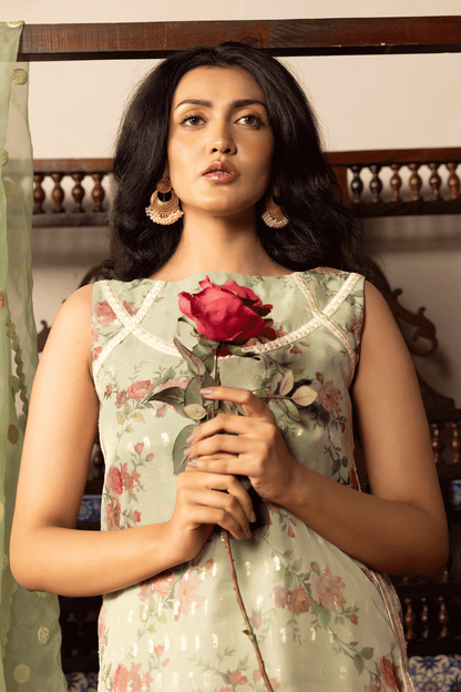 Erum Khan | Intezar e Eid | Rimjhim - Luxury Dress - available at Maria Faisal in UK and USA.