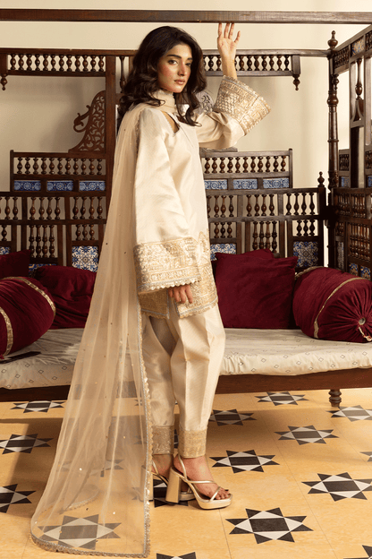 Erum Khan | Intezar e Eid | Nazaakat - Luxury Dress - available at Maria Faisal in UK and USA.