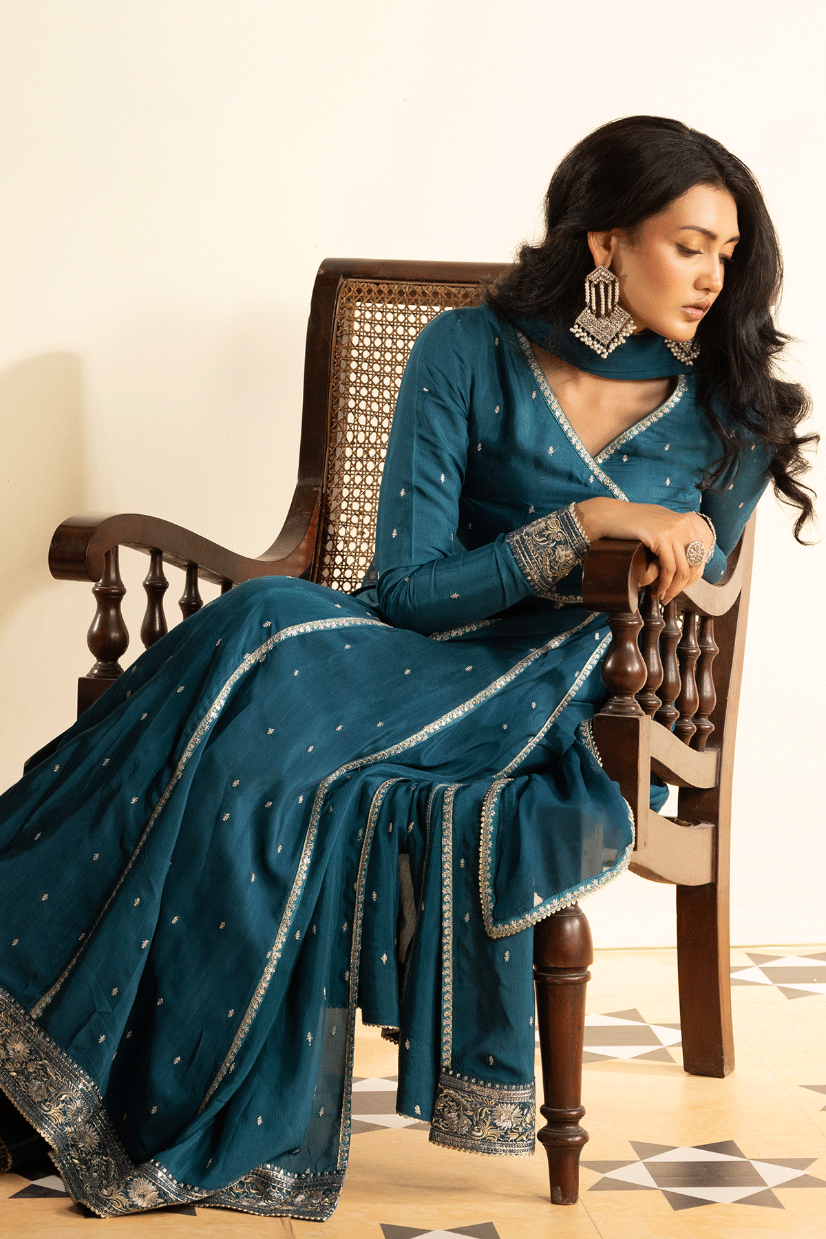 Erum Khan | Intezar e Eid | Guftagu - Luxury Dress - available at Maria Faisal in UK and USA.