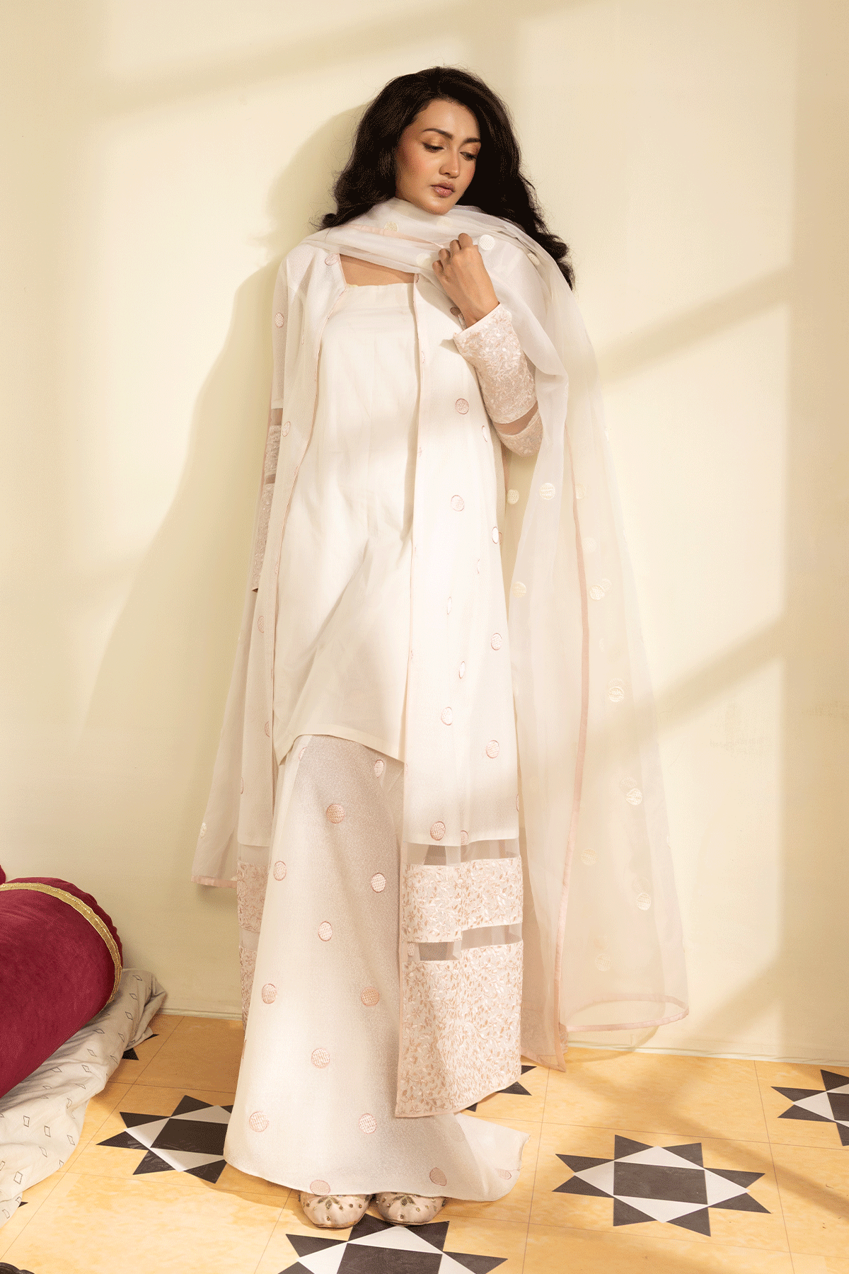 Erum Khan | Intezar e Eid | Dilkashi - Luxury Dress - available at Maria Faisal in UK and USA.