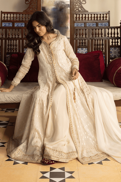 Erum Khan | Intezar e Eid | Aangan - Luxury Dress - available at Maria Faisal in UK and USA.