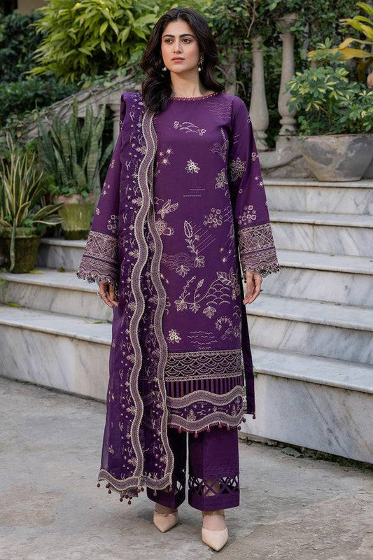 Farasha | Summer Weaves Embroidered Lawn | Raven Plum by Maria Faisal - Registered Vendor of : Farasha - type : Ladies Clothes - 100% original wedding dresses