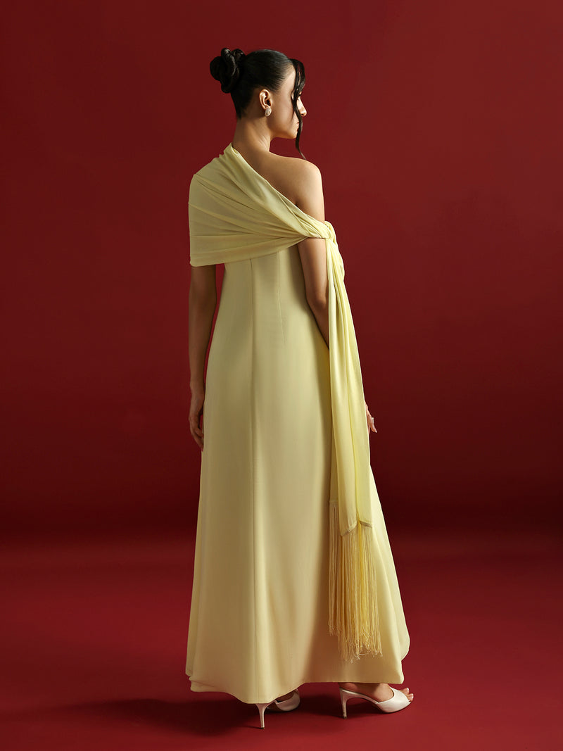 Caia | Basics 26 | LOOK 1 - Luxury Dress - available at Maria Faisal in UK and USA.