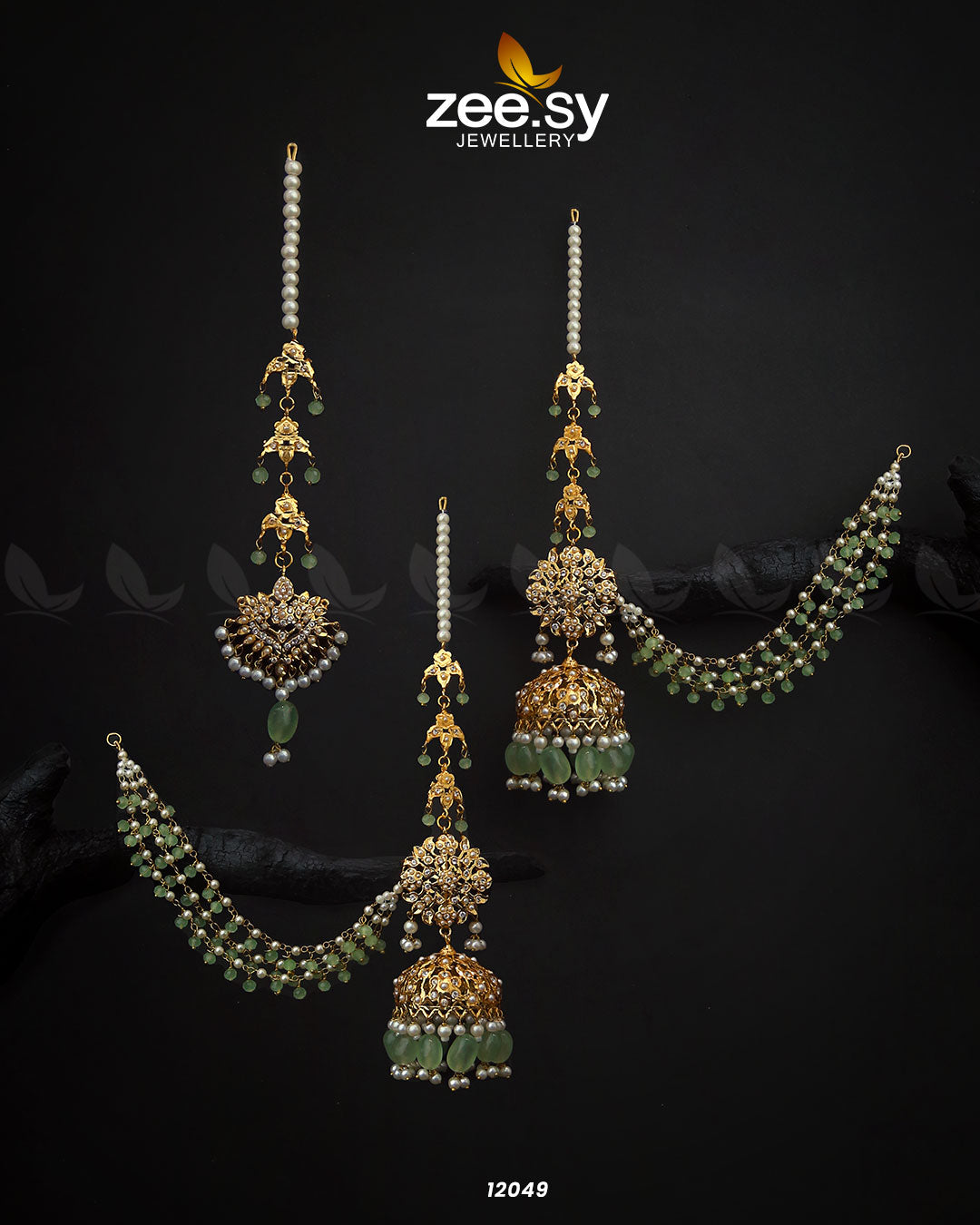 Glamourous Jhumka Earrings - Earrings 