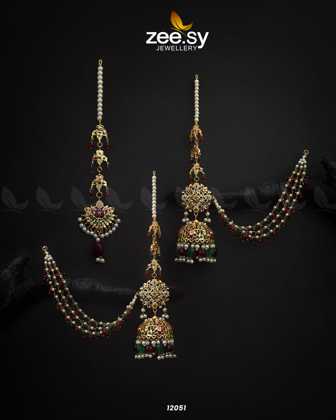 Glamourous Jhumka Earrings - Earrings 
