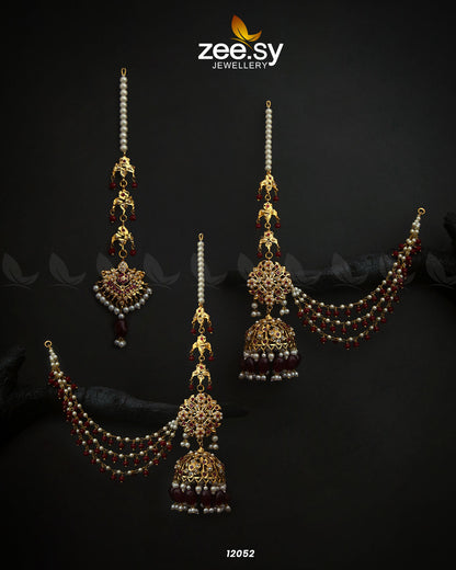 Glamourous Jhumka Earrings - Earrings 