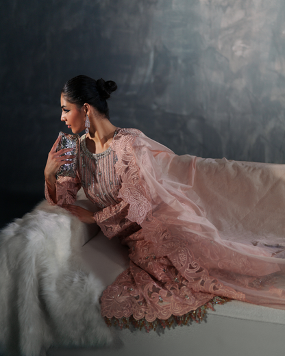 Vasal | Zyra Luxe Pret 26 | Peach Charm - Ladies Clothes - Maria Faisal