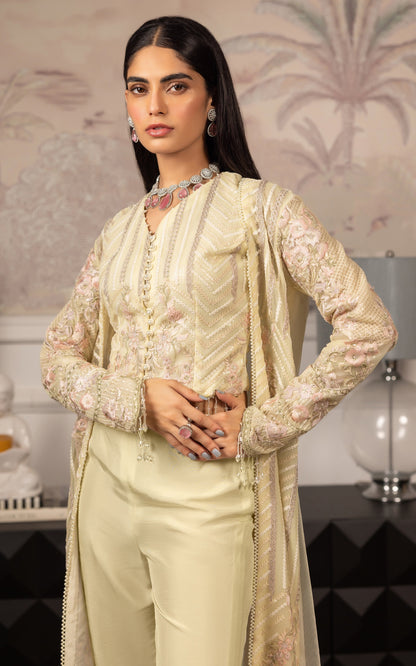 Threads and Motifs | Formal Dresses 25 | Net Embroidered Jacket With Embroidered Blouse