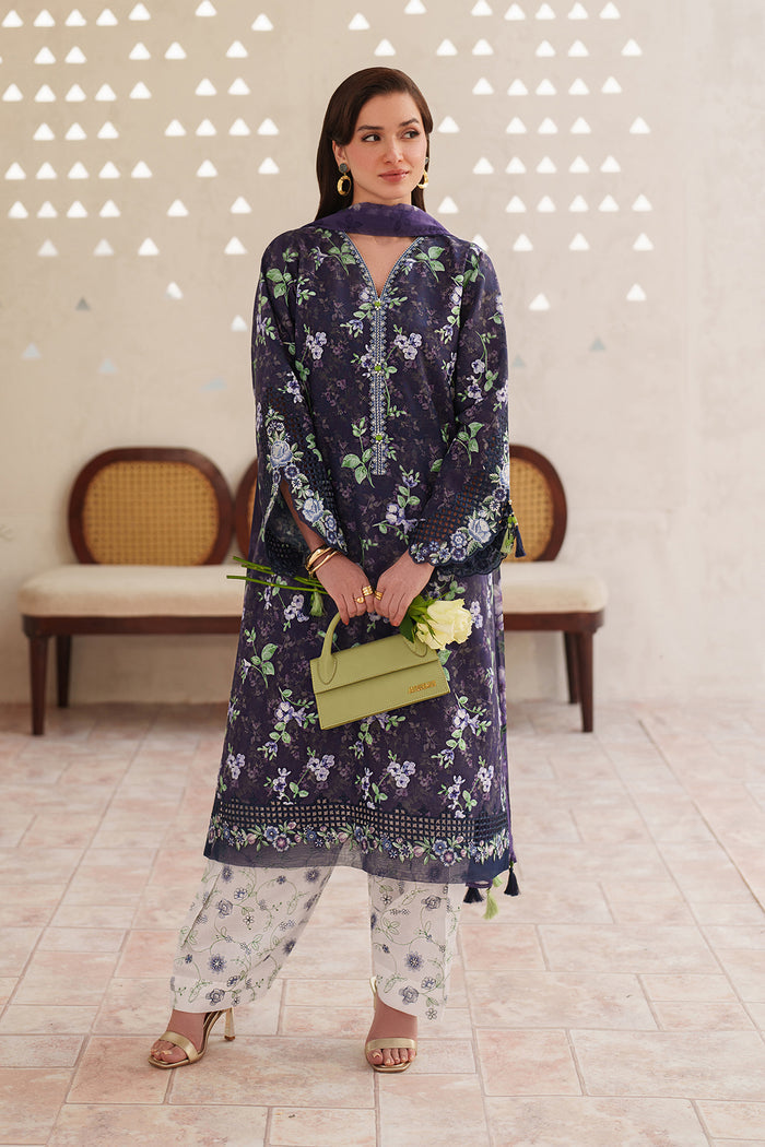 Baroque | Luxury Pret Summer | UF-4405 - Luxury Dress - available at Maria Faisal in UK and USA.