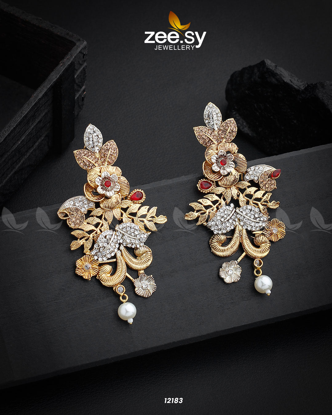 Floral Earrings - Earrings 