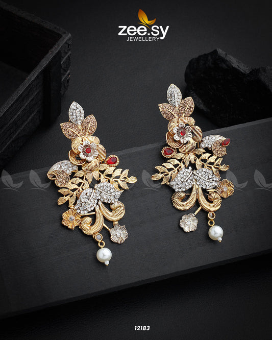 Floral Earrings - Earrings 