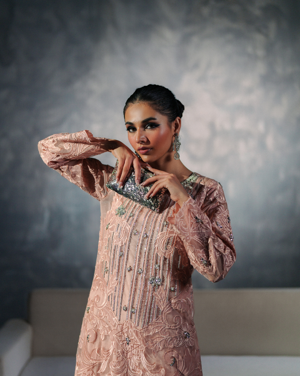 Vasal | Zyra Luxe Pret 26 | Peach Charm - Ladies Clothes - Maria Faisal