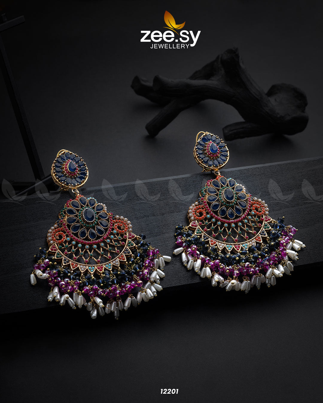 Lahza Naurattan Earrings - Earrings 