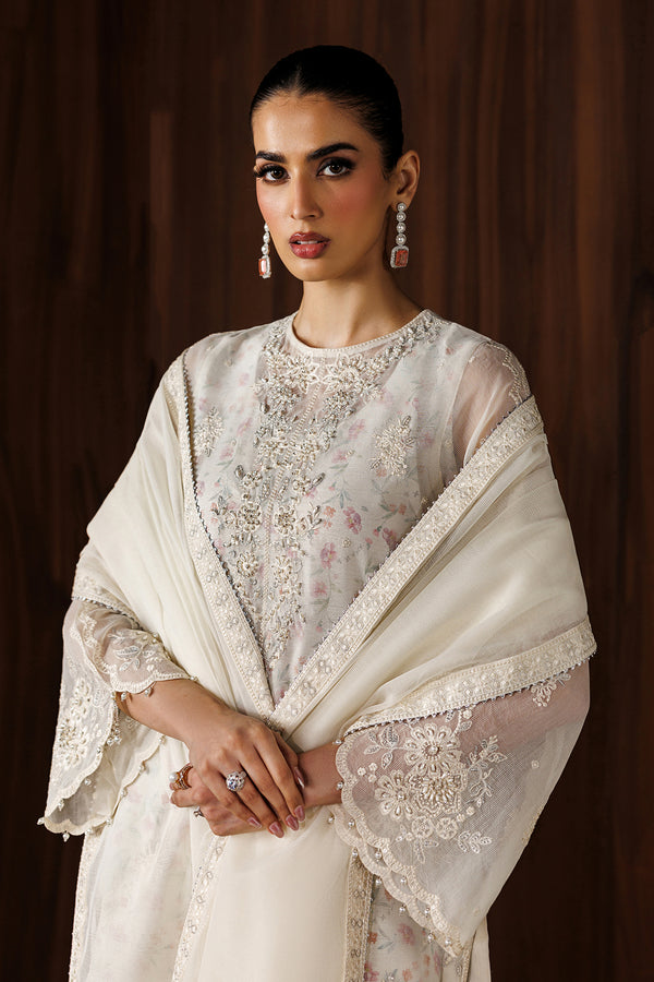 Baroque | Formals Collection | EMBROIDERED COTTON NET UF-4440 - Formal Dress - available at Maria Faisal in UK and USA.