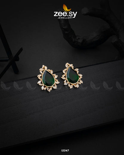 Oval Star Earrings - Earrings 