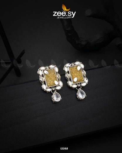 Agate Studs Earrings - Earrings 