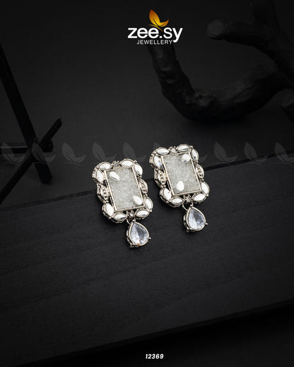 Agate Studs Earrings - Earrings 