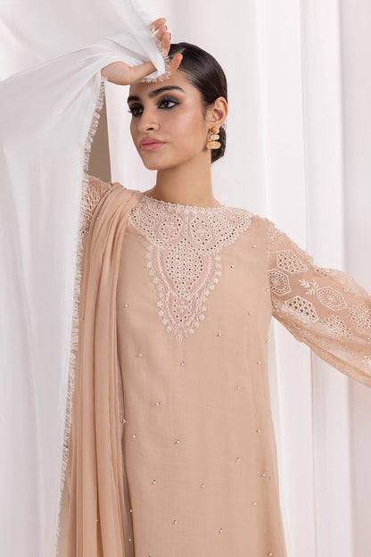 Baroque | Luxury Pret 24 | CHIFFON PR-843 - Designer Dress with Intricate embroidery and embellishments. Shop elegent wedding dress at Maria Faisal.