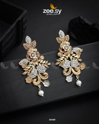 Floral Earrings - Earrings 