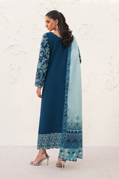 Baroque | Formals Collection | EMBROIDERED RAW SILK UF-4384 - Formal Dress - available at Maria Faisal in UK and USA.