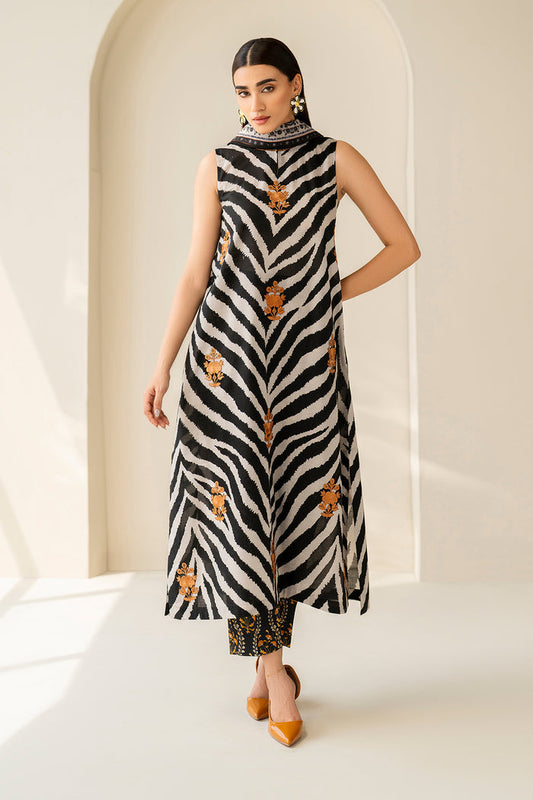 Baroque | Luxury Pret Summer | UF-4206 - Luxury Dress - available at Maria Faisal in UK and USA.