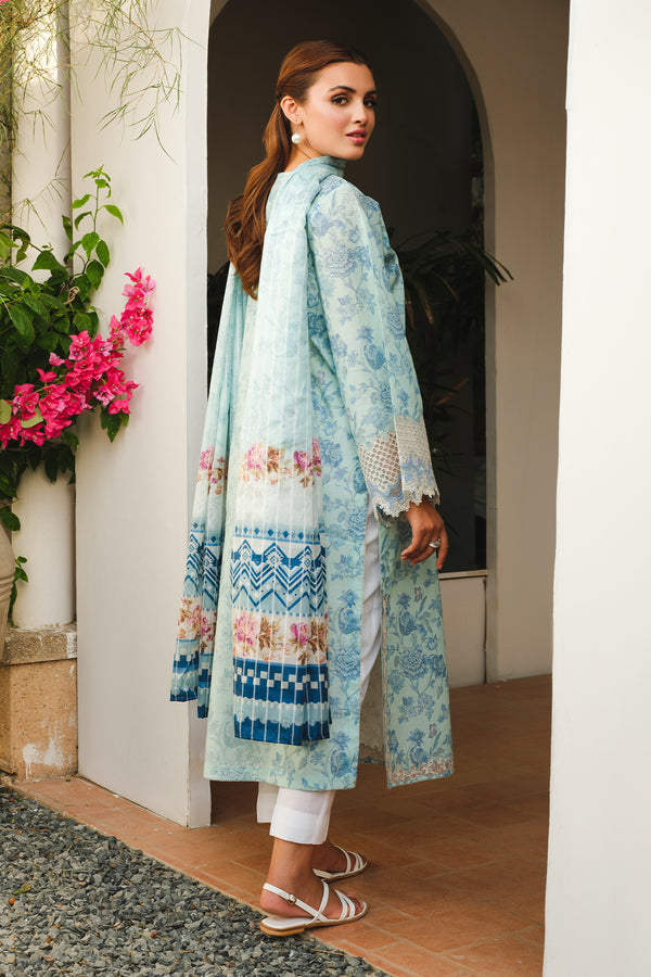Baroque | Luxury Pret 24 | LAWN UF-661 - Designer Dress with Intricate embroidery and embellishments. Shop elegent wedding dress at Maria Faisal.