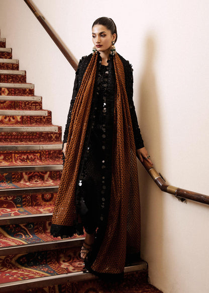 Hussain Rehar | Luxury Pret SS 24 | Khaki - Waniyas