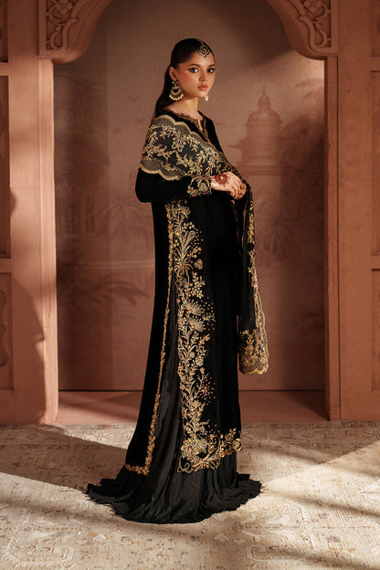 Iznik | Velvet 25 | IV-62 Embroidered Velvet - Formal Dress - available at Maria Faisal in UK and USA.
