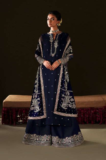 Iznik | Velvet 25 | IV-76 Embroidered Velvet - Formal Dress - available at Maria Faisal in UK and USA.