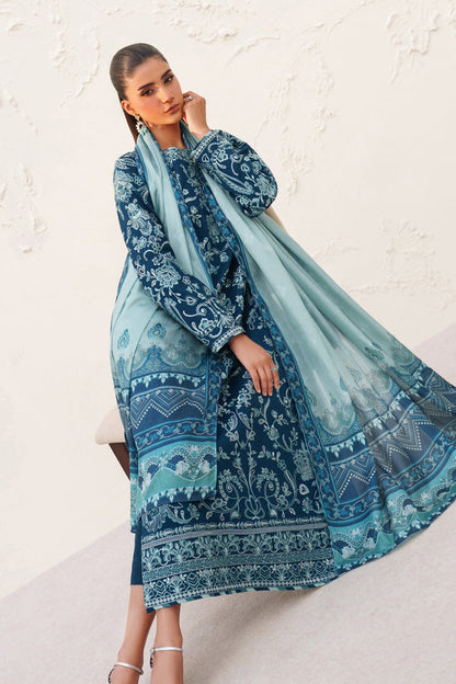 Baroque | Formals Collection | EMBROIDERED RAW SILK UF-4384 - Formal Dress - available at Maria Faisal in UK and USA.