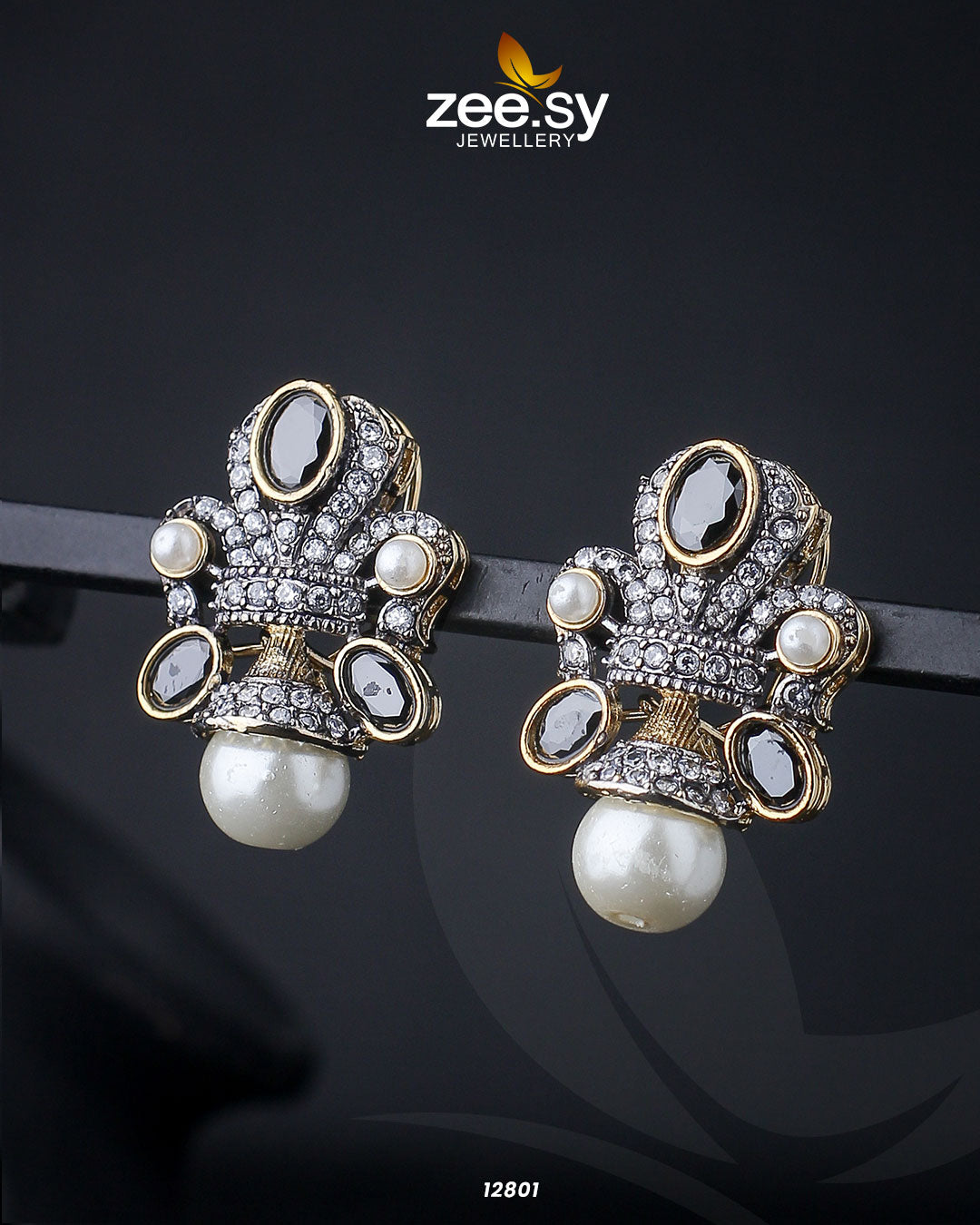 Pearl Drop Tops - Earrings 