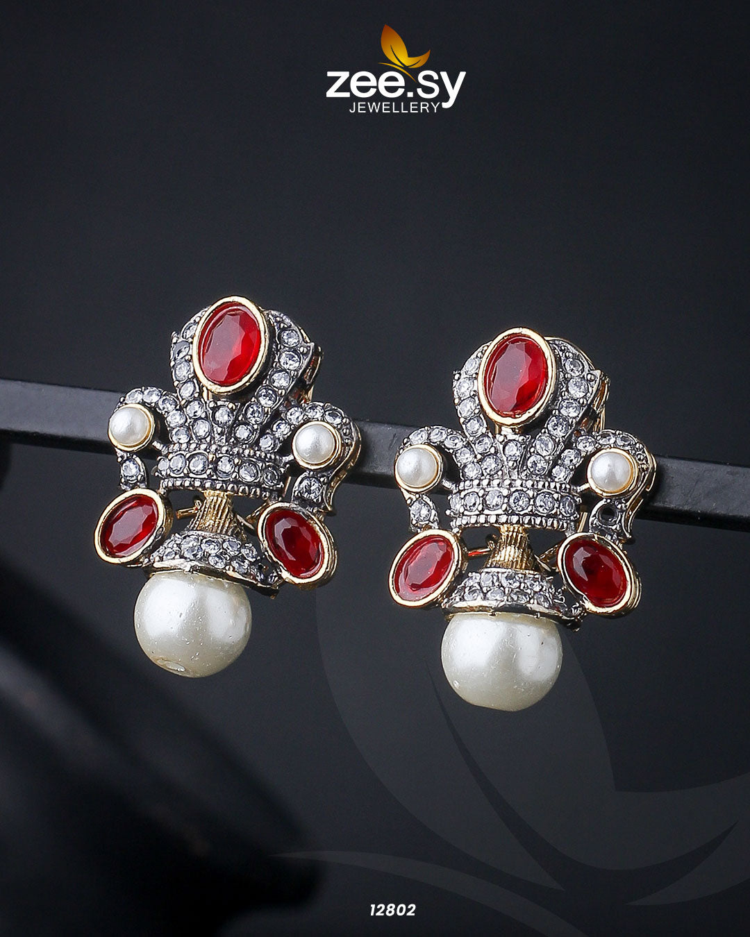 Pearl Drop Tops - Earrings 