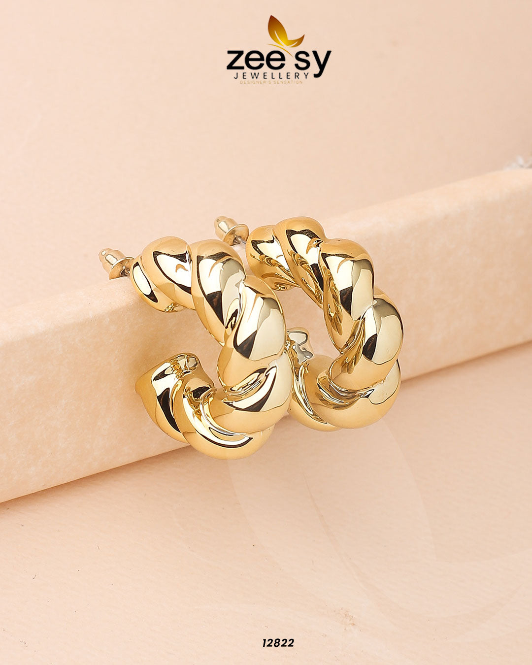 Twisted Hoop Earring - Earrings 