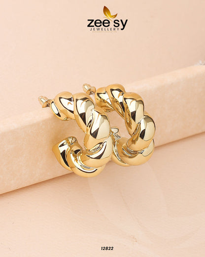Twisted Hoop Earring - Earrings 