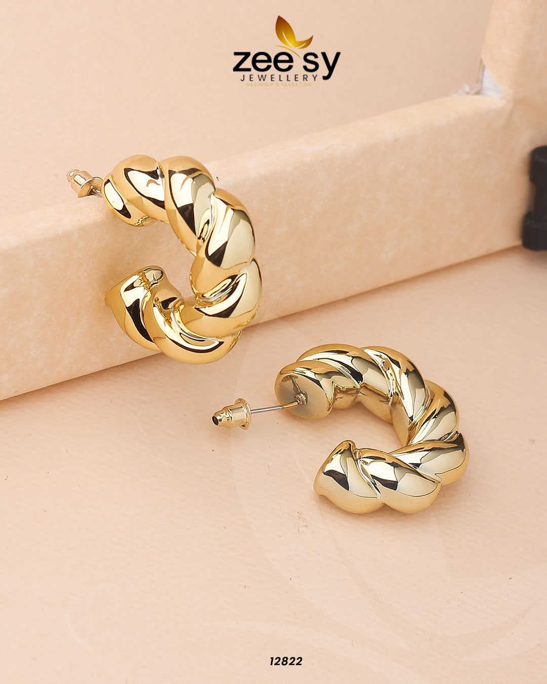 Twisted Hoop Earring - Earrings 