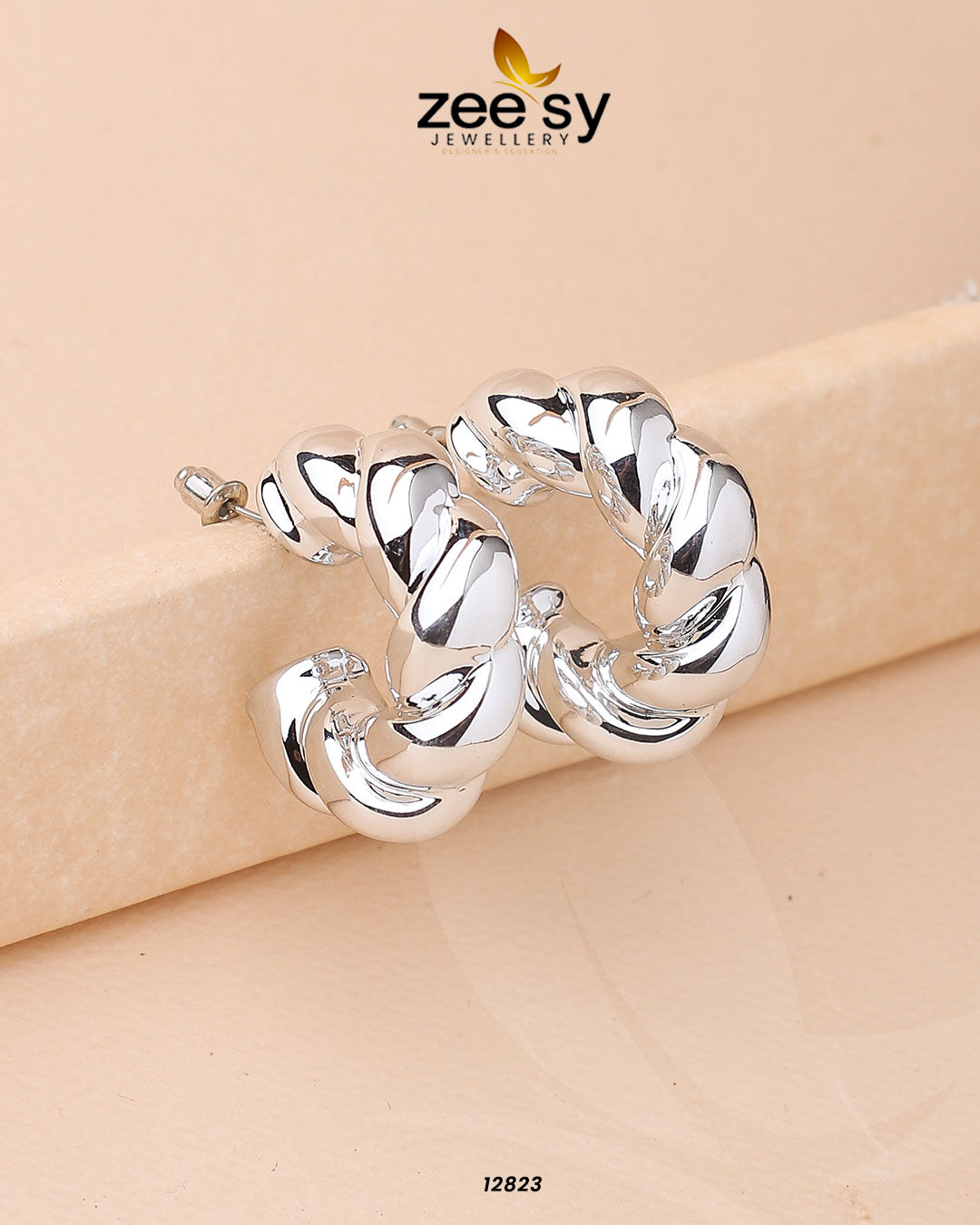 Twisted Hoop Earring - Earrings 