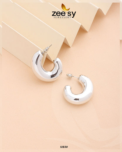 C-Type Stud Earrings - Earrings 