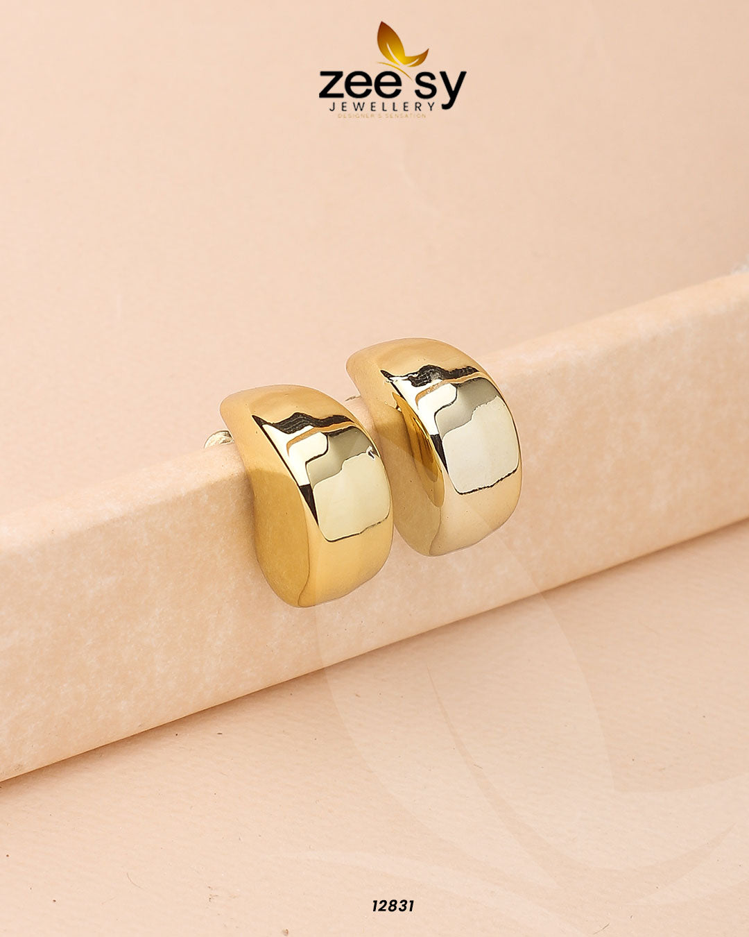Crescent Hoop Earrings - Earrings 