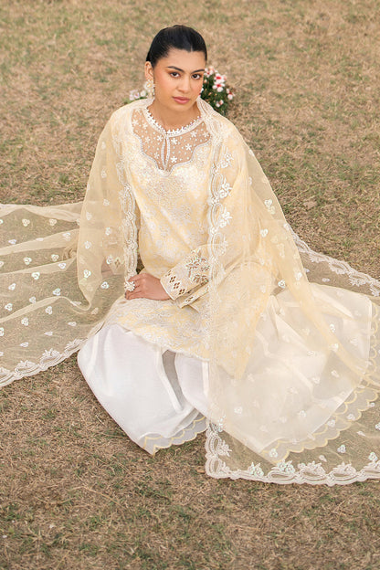 Baroque | Luxury Pret 24 | LAWN UF-607 - Designer Dress with Intricate embroidery and embellishments. Shop elegent wedding dress at Maria Faisal.