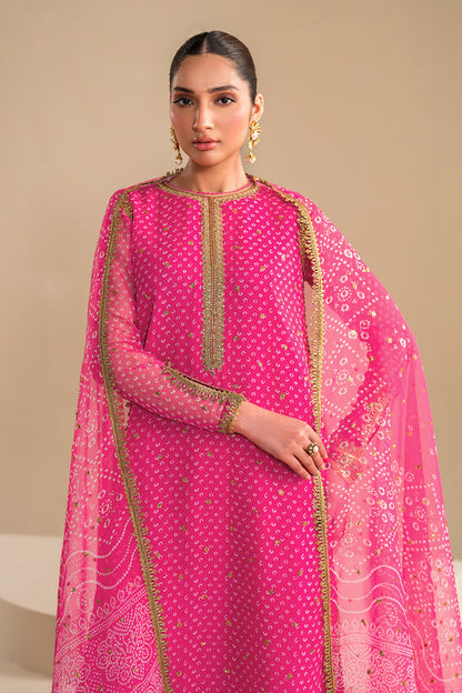 Baroque | Luxury Pret 24 | CHIFFON UF-626 - Designer Dress with Intricate embroidery and embellishments. Shop elegent wedding dress at Maria Faisal.