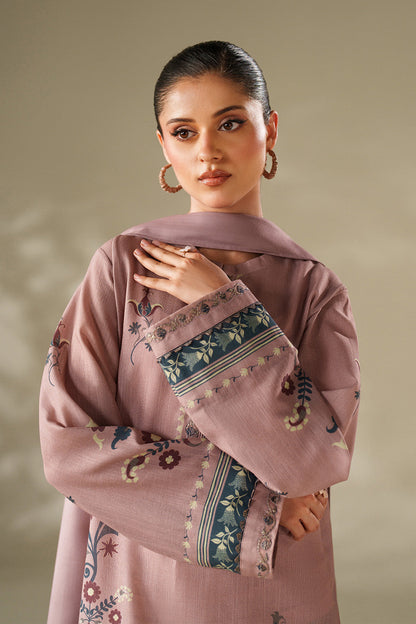 Iznik | Winter Chapter 25 | UE-569 Printed Khaddar - Casual Dress - available at Maria Faisal in UK and USA.