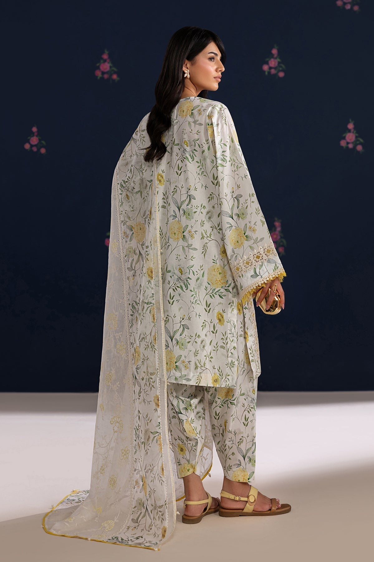 Baroque | Luxury Summer Pret | UF-4460 - Luxury Dress - available at Maria Faisal in UK and USA.