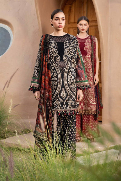 Maria B | M Prints 25 | MPT-2512-B by Maria Faisal - Registered Vendor of : Maria B - type : Ladies Clothes - 100% original wedding dresses